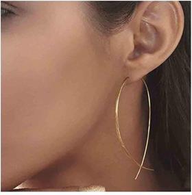 img 3 attached to 💫 Stylish Olbye Gold Hoop Earrings: Minimal Charm Jewelry for Women and Girls