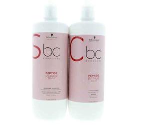 img 3 attached to 💆 Schwarzkopf BC Repair Rescue Shampoo and Conditioner Liter Duo - 33.8 oz