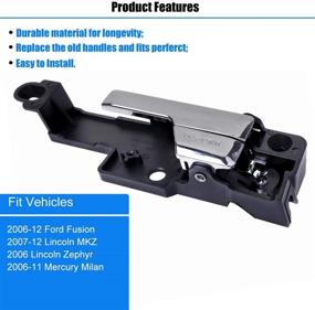 img 2 attached to 🚪 NPAUTO Front Left Driver Side Interior Door Handle Replacement for Ford Fusion, Lincoln MKZ, Lincoln Zephyr, and Mercury Milan (2006-2012)