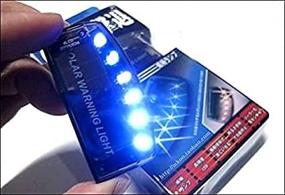 img 3 attached to 🚗 Sunnytech 1шт Солнечная автомобильная сигнализация GSPX D141: 6LED мигающий сигнал против угона в синем цвете - Надежная защита