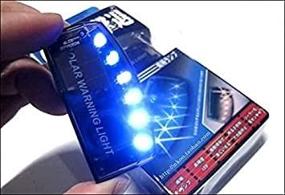 img 1 attached to 🚗 Sunnytech 1шт Солнечная автомобильная сигнализация GSPX D141: 6LED мигающий сигнал против угона в синем цвете - Надежная защита