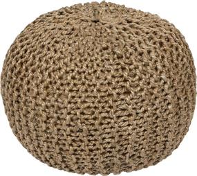 img 4 attached to 🪑 Artistic Weavers Jute Pouf in Beige: 20-Inch by 20-Inch by 14-Inch - A Stylish and Natural Accent for Your Space