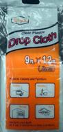 clear plastic drop cloth cover logo