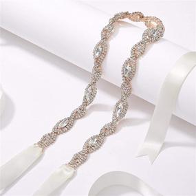 img 1 attached to SWEETV Wedding Rhinestone Headband Bridesmaid Women's Accessories