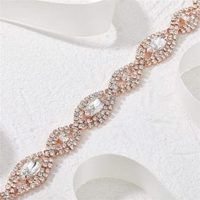 img 2 attached to SWEETV Wedding Rhinestone Headband Bridesmaid Women's Accessories