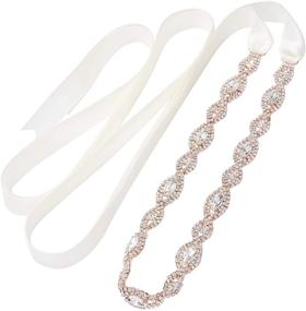 img 4 attached to SWEETV Wedding Rhinestone Headband Bridesmaid Women's Accessories