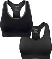 🏋️ high impact support yoga gym workout fitness women's seamless racerback sports bra by baomosi logo