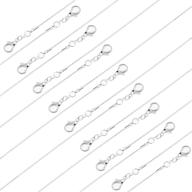 pack of 25 bulk silver snake chain necklace for jewelry making - paxcoo necklace chain, 1.2mm x 24 inches logo