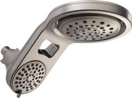 💧 the ultimate shower experience: delta-faucet 58580-ss25-pk hydrorain 5-setting two-in-one shower head combo with 2.5 gpm water flow - stainless steel logo