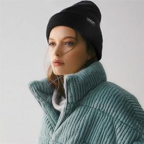 img 2 attached to Winter Knitted Cuffed Classic Stretchy Outdoor Recreation and Hiking & Outdoor Recreation Clothing