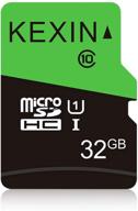 📷 kexin micro sd card 32gb class 10 ultra microsdxc uhs-i memory card - high speed, c10, u1, 32 gb logo