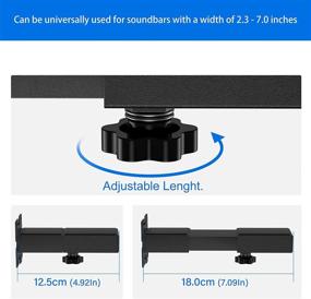 img 1 attached to 🔊 Улучшите свой звуковой опыт: Универсальный набор крепления для звуковых панелей - включает крепежную пластину и комплект крепежных элементов