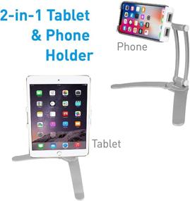 img 3 attached to 📱 Macally 2-in-1 Kitchen Tablet Stand & iPad Wall Mount: Enjoy Easy Recipe Reading and Multitasking on Your Countertop or Office Desk