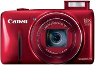 улучшенная коннективность с canon powershot sx600 hs 16mp wi-fi enabled цифровой камерой (красная) логотип