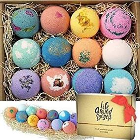 img 4 attached to 🛀 LifeAround2Angels Bath Bomb Gift Set - 12 USA-Made Fizzies with Shea & Coco Butter to Moisturize Dry Skin, Ideal for Bubble Baths & Spa Treatments. Handmade Birthday & Mother's Day Gift Idea for Her/Him, Wife, Girlfriend