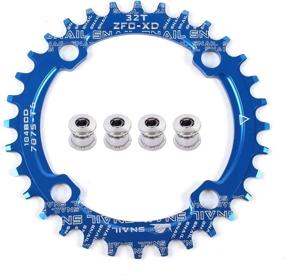 img 4 attached to 🚴 HAHOME Round 104BCD Bike Bicycle Narrow Wide Chainring - 32T, 34T, 36T, 38T Single Chainrings for 8/9/10/11-Speed: Find the Perfect Fit for Optimum Performance