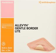 🩹 smith & nephew allevyn gentle border lite foam dressing 2x2 inch - sterile adhesive square (box of 10) #66800833 logo