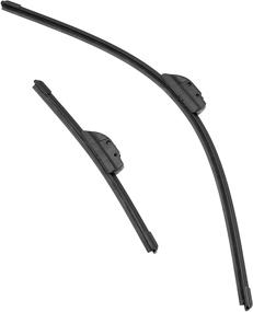 img 4 attached to AmazonBasics - Windshield Wiper Blades (Set of 2) - 26-inch / 18-inch Hook
