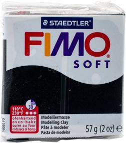 img 1 attached to Fimo Soft Polymer Clay 2Oz Black