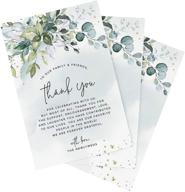 💌 bliss collections 4x6 wedding place setting thank you cards - pack of 50, greenery watercolor - made in the usa logo