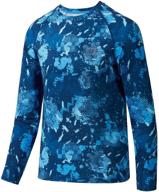 🎣 bassdash youth upf50 camo active performance long sleeve fishing shirt - boys' clothing for active logo