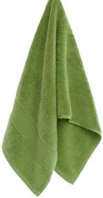 img 3 attached to Premium 700GSM 2Piece Hand Towels - 100% Cotton (14 x 30 Inches) - Highly Absorbent Towels for Bathroom, Kitchen, Spa & More - Green