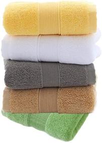 img 2 attached to Premium 700GSM 2Piece Hand Towels - 100% Cotton (14 x 30 Inches) - Highly Absorbent Towels for Bathroom, Kitchen, Spa & More - Green
