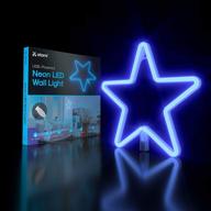 atomi smart neon led light: decorative wall art for bedrooms, bars & diy designs | usb powered with 10 ft cord - blue star логотип