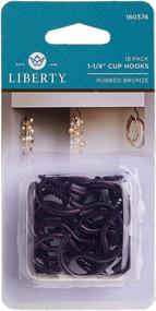 img 4 attached to Набор из 18 крючков Liberty 160376 1-1/4" в стиле Rubbed Bronze