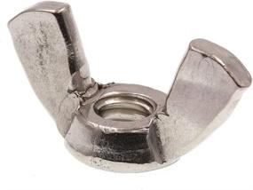 img 1 attached to 🔩 High-Quality 1/4 in.-20 Wing Nuts - Cold-Forged Stainless Steel (Grade 18-8) - Pack of 25