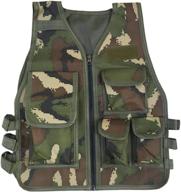 kids army combat vest in camouflage - jokhoo outdoor gear logo