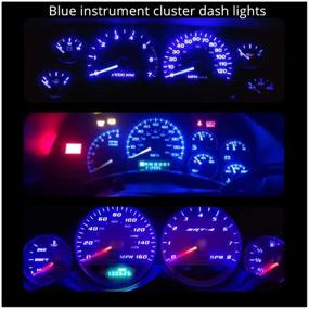 img 3 attached to 🔵 WLJH 74 LED Bulb Dash Lights Mini T5 2721 27 37 286 Wedge PC74 Twist Socket Automotive Instrument Panel Gauge Light Kits Cluster Shift Indicator Interior Bulbs 12V Blue - Pack of 20 - Improved SEO