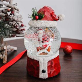 img 3 attached to 🎅 Musical Christmas Santa Figurine Water Ball Snow Globe Glitter Ornament Decoration - Plays We Wish You a Merry Christmas