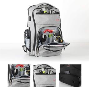 img 1 attached to Ultimate Grey Backpack: 🎒 Durable Business Backpack with Laptop Protection