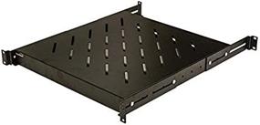 img 4 attached to 📦 NavePoint 1U 19-Inch Fixed 4-Post Rack Mount Server Shelf – Black, Adjustable Depth: 18-29 Inches