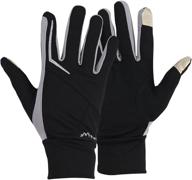 🏃 high-performance silver men's active running gloves - ultimate accessories for optimal performance logo