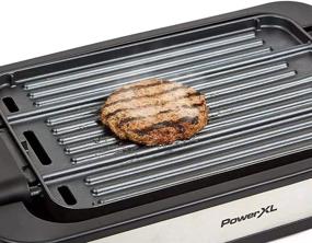 img 1 attached to 🔥 PowerXL Premium Indoor Electric Grill: Smokeless BBQ with Authentic Grill Marks, Multipurpose Countertop Griddle, Dishwasher-Safe, Rapid Heat, Non-Stick Coating