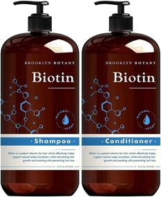 img 4 attached to 🌱 Biotin Shampoo and Conditioner for Hair Growth and Volume - Anti Dandruff - Volumizing Set for Thinning Hair