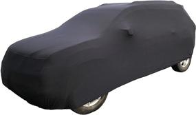 img 4 attached to Чехол для внутреннего внедорожника, совместимый с GMC Yukon XL 2020 — черный атлас — сверхмягкий материал для внутреннего применения — сохраняйте внешний вид автомобиля в промежутках между использованием — включает сумку для хранения