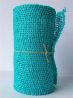 🎀 15ft teal jute burlap ribbon - 5.5-inch width logo