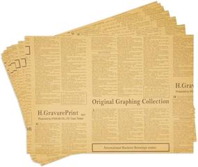 img 4 attached to 🎁 Masculine Birthday Gift Wrap: 12 Sheets of Newspaper-Themed Wrapping Paper (27 x 19 In)