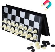 black travel chess set for adults- educational, optimized for searching logo