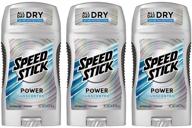 🌬️ pack of 3 speed stick unscented anti-perspirant deodorant, 3 oz each logo