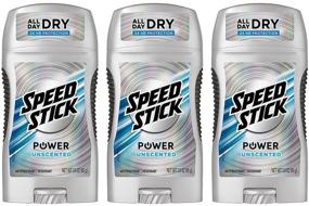 img 4 attached to 🌬️ Набор из 3 стиков Speed Stick без запаха антиперспирант-дезодорант, по 3 унции каждый