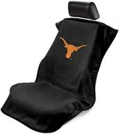 protect your seat in style with seat armour sa100longh black 'texas longhorns' seat protector towel logo