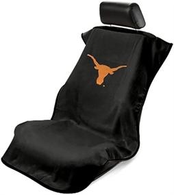 img 1 attached to Protect Your Seat in Style with Seat Armour SA100LONGH Black 'Texas Longhorns' Seat Protector Towel