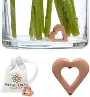 copper charm flower water cleaner: reusable alternative for fresh cut flowers, enhances vase water clarity, easy to use (1) logo