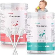 pieces tongue cleaner toothbrush newborn logo
