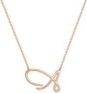 💎 stylish iefwell initial necklace: perfect valentine gift for girls' jewelry collection logo