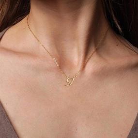 img 3 attached to 💎 Stylish IEFWELL Initial Necklace: Perfect Valentine Gift for Girls' Jewelry Collection